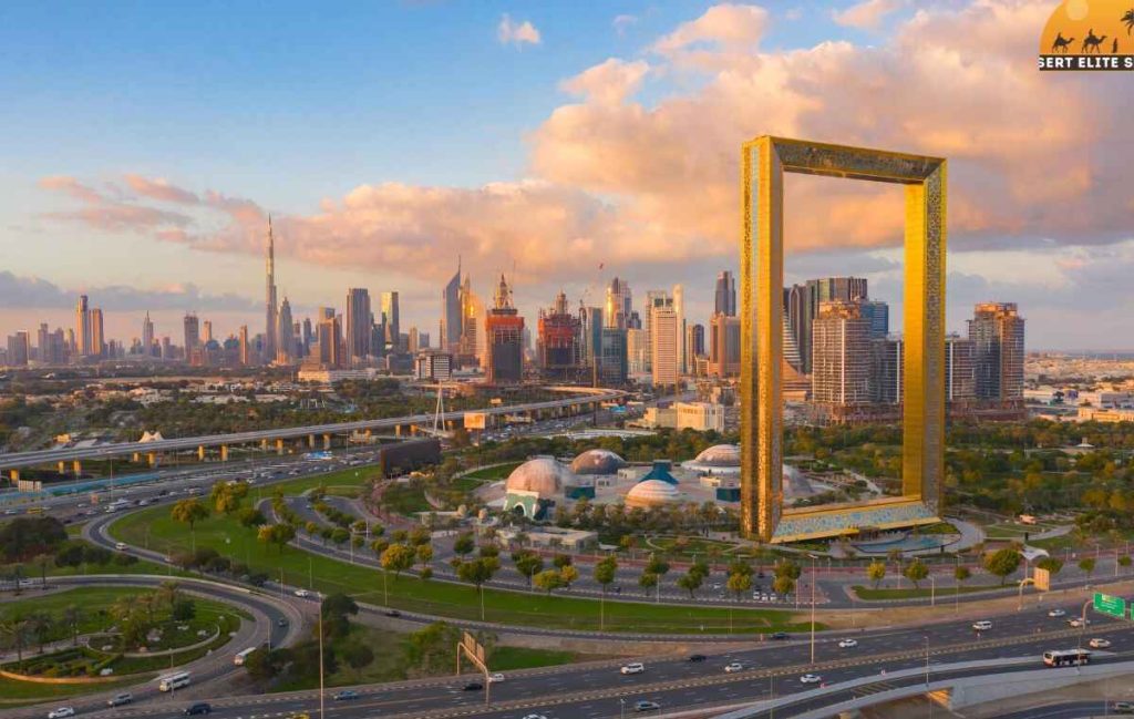 Visitors at the Dubai Frame