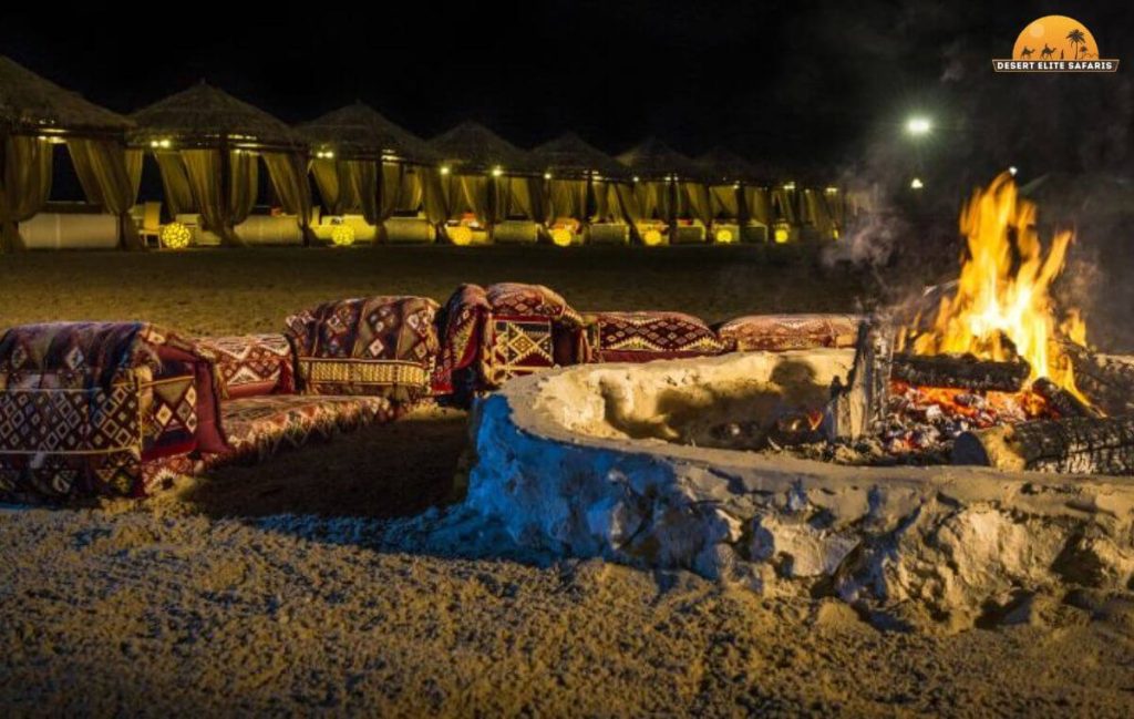 Tourist enjoying evening desert safari with BBQ booking (1)
