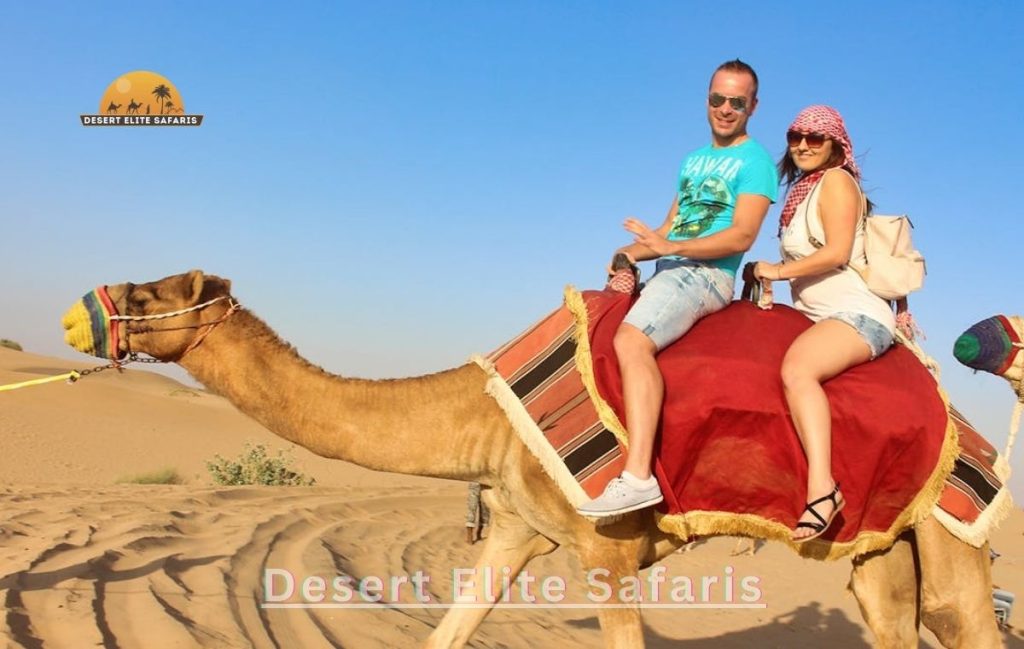 Honeymoon Desert Safari Dubai camel riding 2026 desert elite safaris